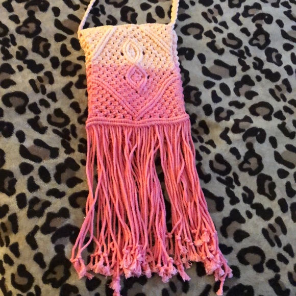 ECOTE NWOT small crocheted boho crossbody bag - Picture 1 of 7